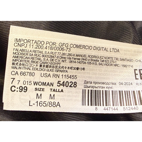 NEW MANGO BLACK POLANA CLASSIC TRENCH JACKET COAT WITH BELT SZ M - Picture 7 of 8